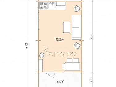 Gartenhaus "DSK" serie 3.5×5.5