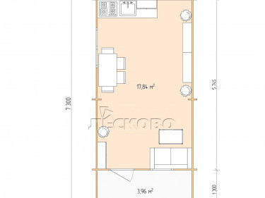 Gartenhaus "DSK" serie 3.5×6