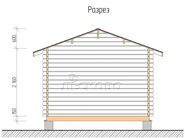 Log Cabin "DSK" series 3.5×3.5