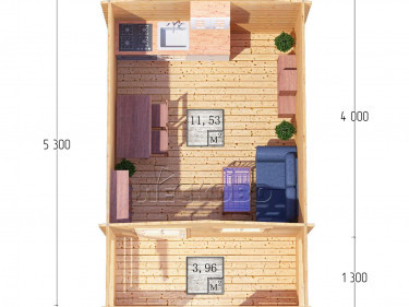 Gartenhaus "DSK" serie 3.5×4