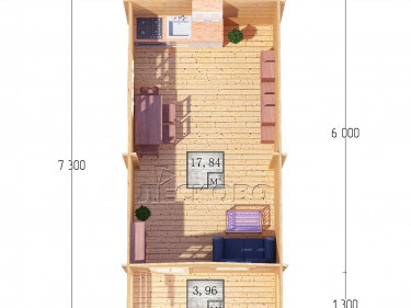 Gartenhaus "DSK" serie 3.5×6