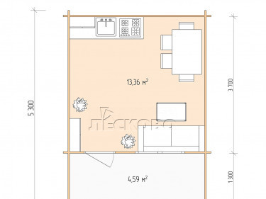 Gartenhaus "DSK" serie 4×4