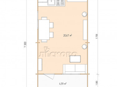 Gartenhaus "DSK" series 4×6