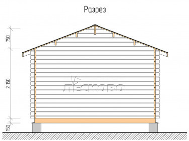 Log Cabin "DSK" series 4×5.5