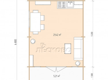 Gartenhaus "DSK" serie 4.5×5.5