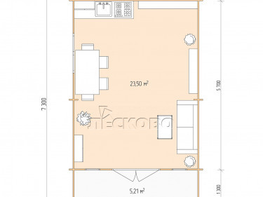 Gartenhaus "DSK" serie 4.5×6