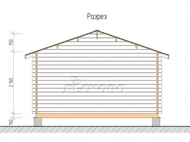 Gartenhaus "DSK" serie 4.5×4.5