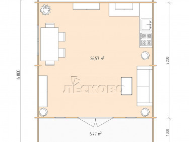 Gartenhaus "DSK" serie 5.5×5.5