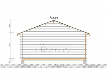 Gartenhaus "DSK" serie 5.5×6