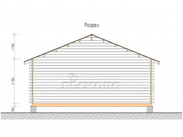 Log Cabin "DSK" series 6×6