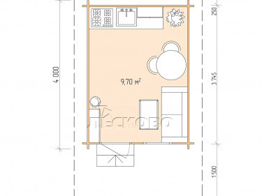 Gartenhaus "DSN" serie 3×4