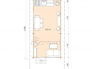 Gartenhaus "DSN" serie 3×6