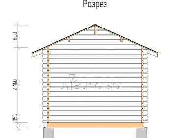 Gartenhaus "DSN" serie 3×3.5