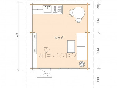 Log Cabin "DSN" series 4×4.5