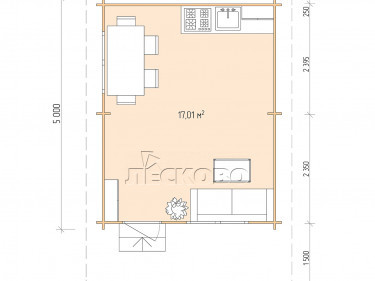 Gartenhaus "DSN" serie 4×5