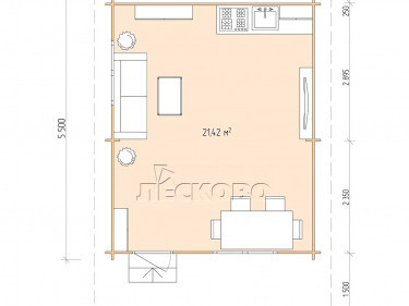 Gartenhaus "DSN" serie 4.5×5.5