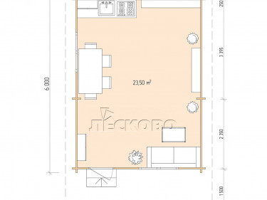 Gartenhaus "DSN" serie 4.5×6