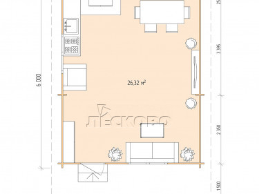 Gartenhaus "DSN" serie 5×6