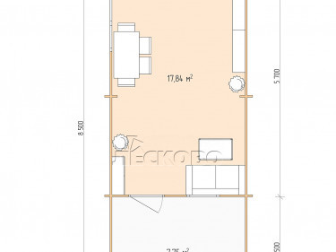 Log Cabin "DSV" series 3.5×6