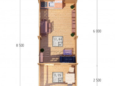 Gartenhaus "DSW" serie 3.5×6