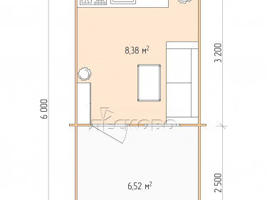 Gartenhaus "DSW" serie 3×3.5