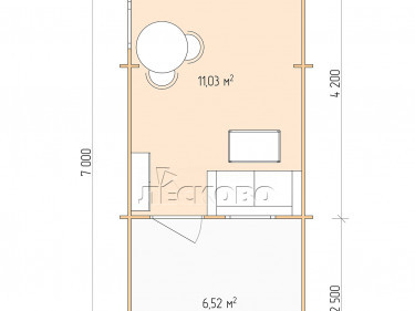 Gartenhaus "DSW" serie 3×4.5