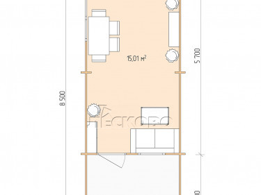 Log Cabin "DSV" series 3×6