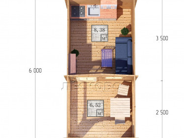 Log Cabin "DSV" series 3×3.5