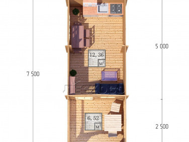 Log Cabin "DSV" series 3×5