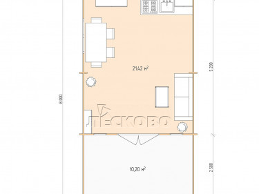 Gartenhaus "DSW" serie 4.5×5.5