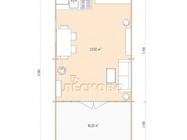 Gartenhaus "DSW" serie 4.5×6