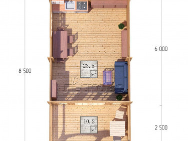 Log Cabin "DSV" series 4.5×6