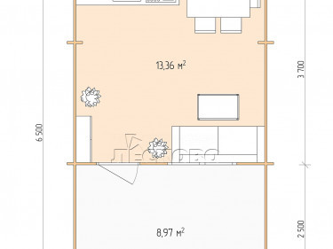 Gartenhaus "DSW" serie 4×4