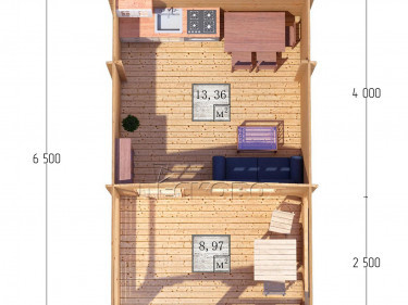 Log Cabin "DSV" series 4×4