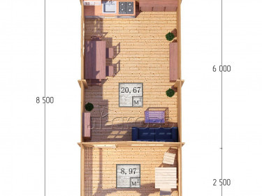 Gartenhaus "DSW" serie 4×6