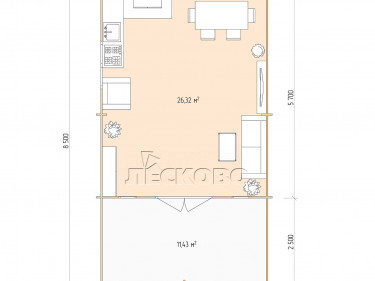 Gartenhaus "DSW" serie 5×6