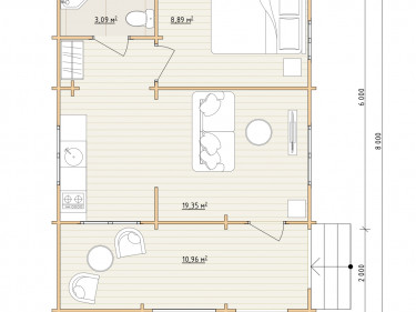 Log Cabin "DG-12"