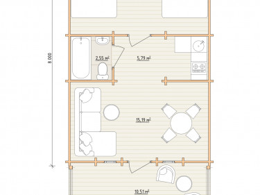 Log Cabin "DG-15"