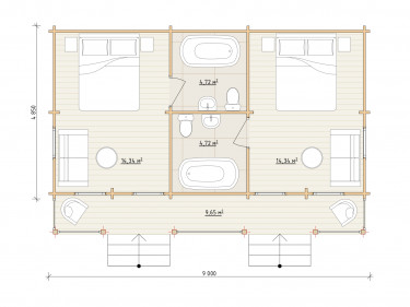 Log Cabin "DG-19"