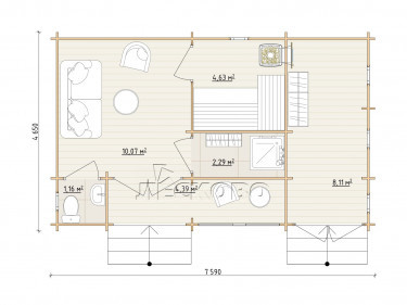 Log Cabin "DG-02"