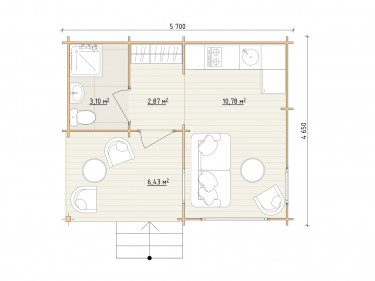 Log Cabin "DG-23"