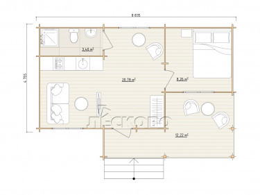 Log Cabin "DG-04"