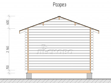 Gartenhaus "DSK" serie 3.5×3