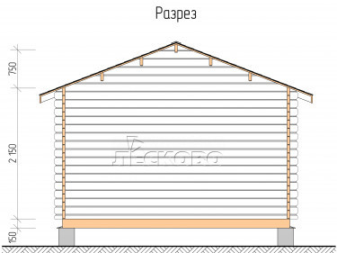 Log Cabin "DSK" series 4×3