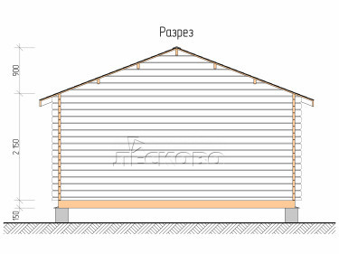 Log Cabin "DSK" series 5×3