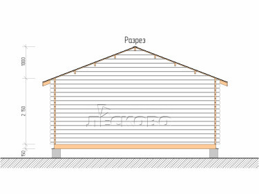 Gartenhaus "DS" serie 5.5×3.5