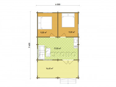 Log Cabin "DS" series 3.5×3