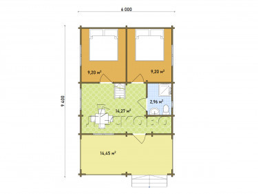 Log Cabin "DS" series 3.5×3