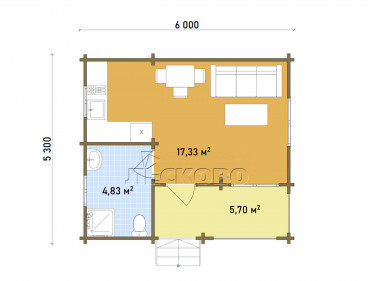 Gartenhaus "DS" serie 3.5×3