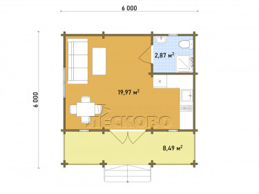 Gartenhaus "DS" serie 3.5×3